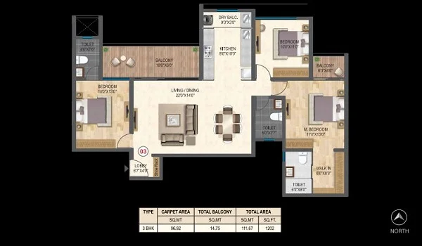 Birla Alokya 3 BHK Vilaments